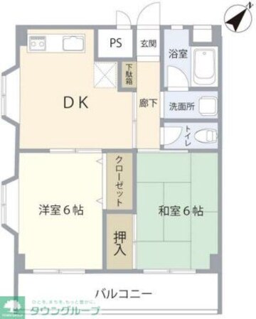 東海マンションの物件間取画像
